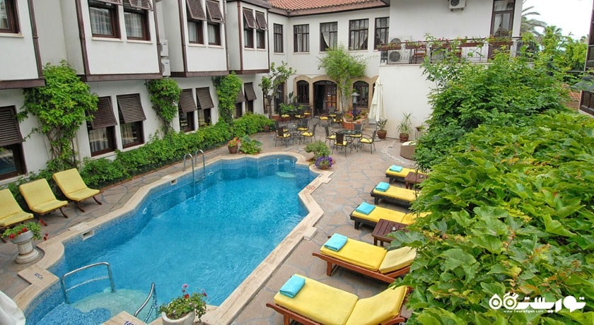 نمای کلی استخر روباز هتل